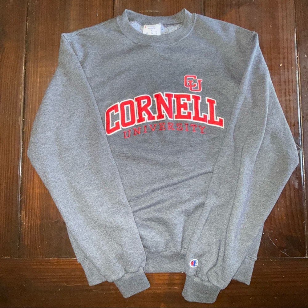Champion Gray Cornell University Men's Sweater Sz Small